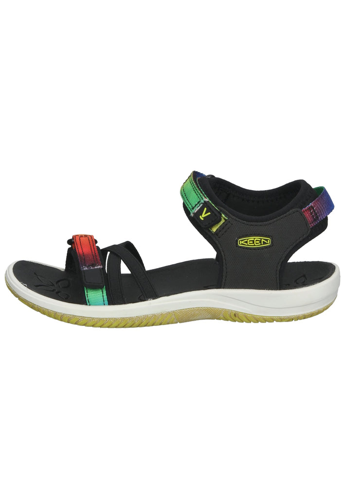 Keen Sandalen Lederimitat/Textil Schwarz/Grün - surf4shoes