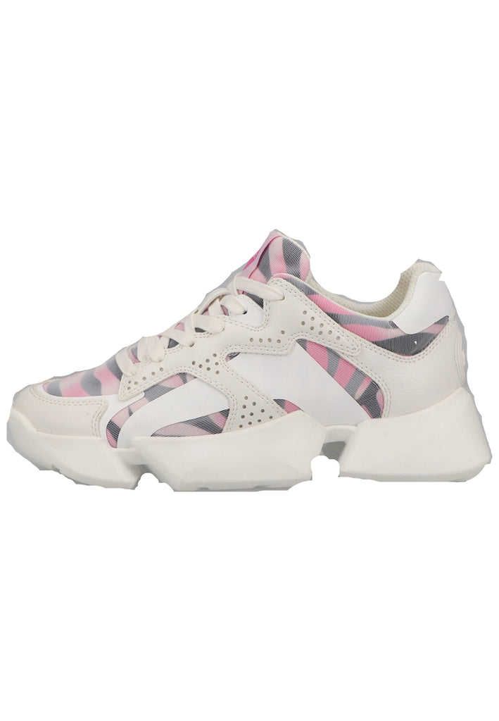 Buffalo Sneaker Lederimitat/Textil Weiß/Pink - surf4shoes