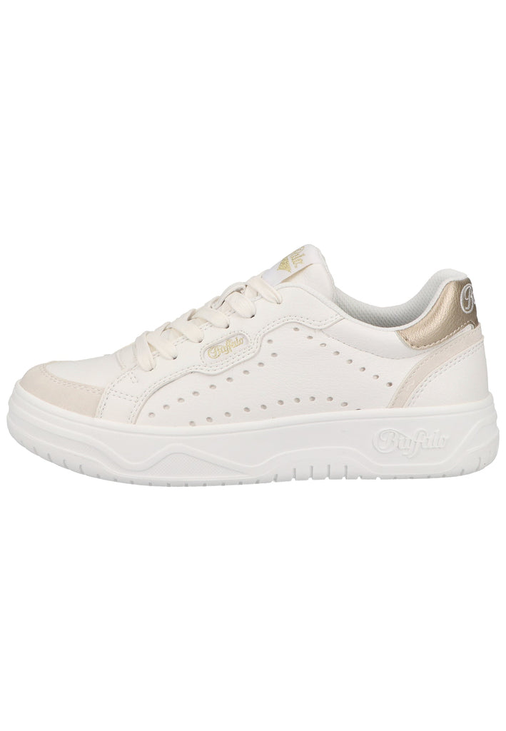 Buffalo Sneaker Lederimitat Weiß - surf4shoes