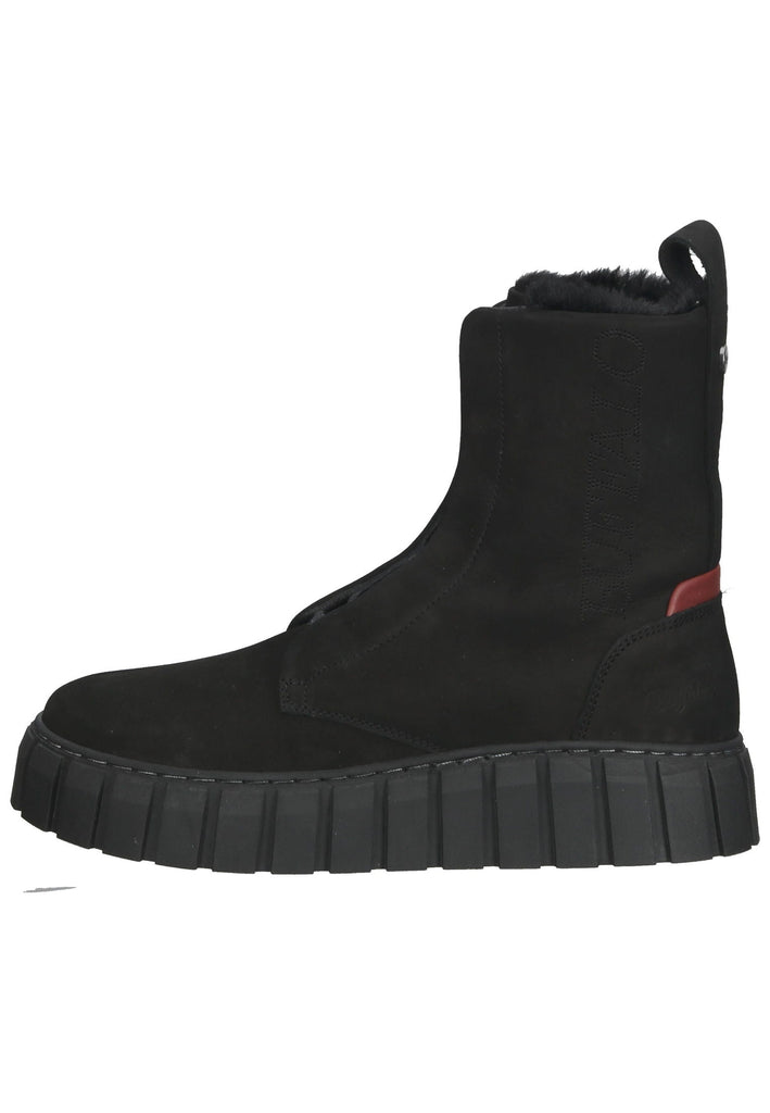 Buffalo Sneaker Nubukleder Schwarz Warmfutter - surf4shoes