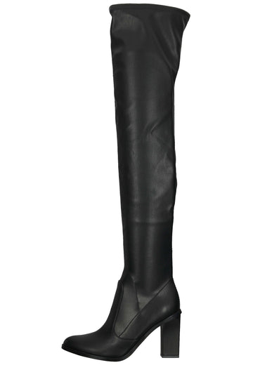 Buffalo Stiefel Lederimitat Schwarz - surf4shoes