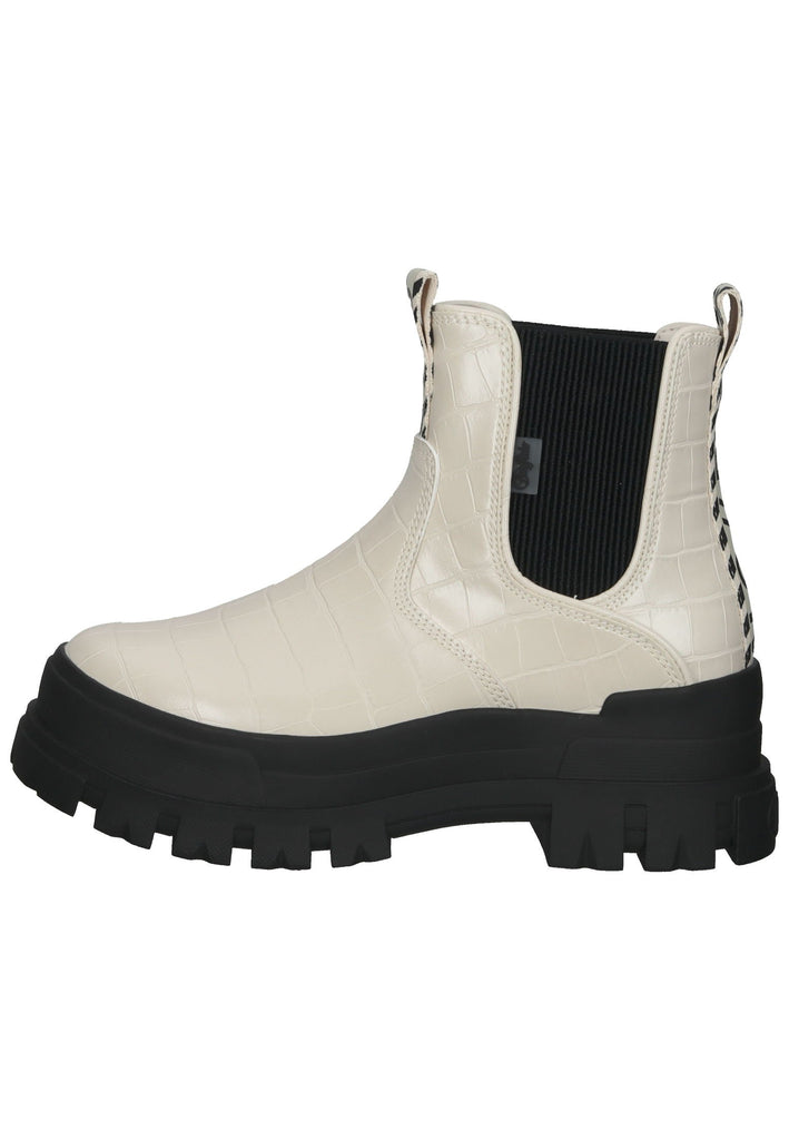 Buffalo Stiefelette Lederimitat Cream - surf4shoes