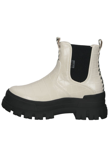 Buffalo Stiefelette Lederimitat Cream - surf4shoes