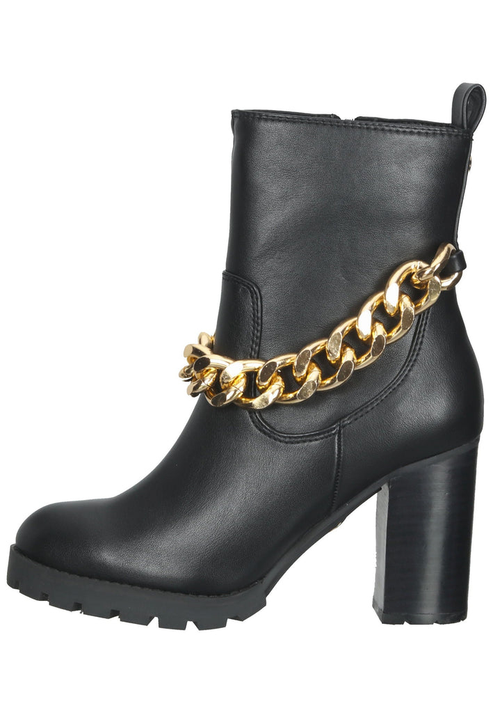 Buffalo Stiefelette Lederimitat Schwarz - surf4shoes