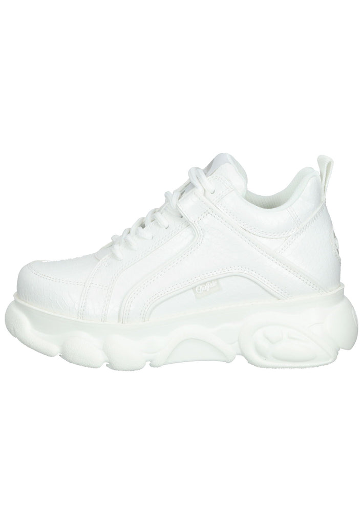 Buffalo Sneaker Lederimitat Weiß - surf4shoes