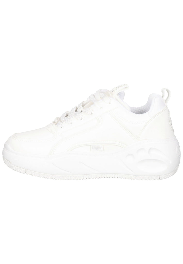 Buffalo Sneaker Lederimitat Weiß - surf4shoes
