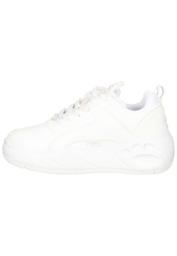 Buffalo Sneaker Lederimitat Weiß - surf4shoes