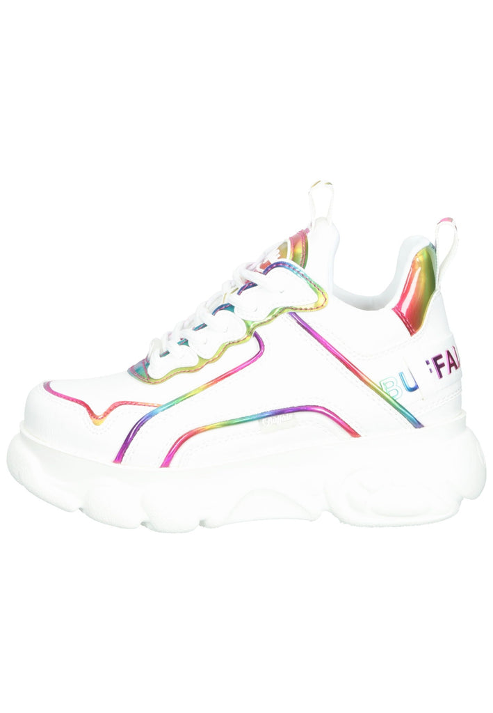 Buffalo Sneaker Lederimitat Weiß - surf4shoes
