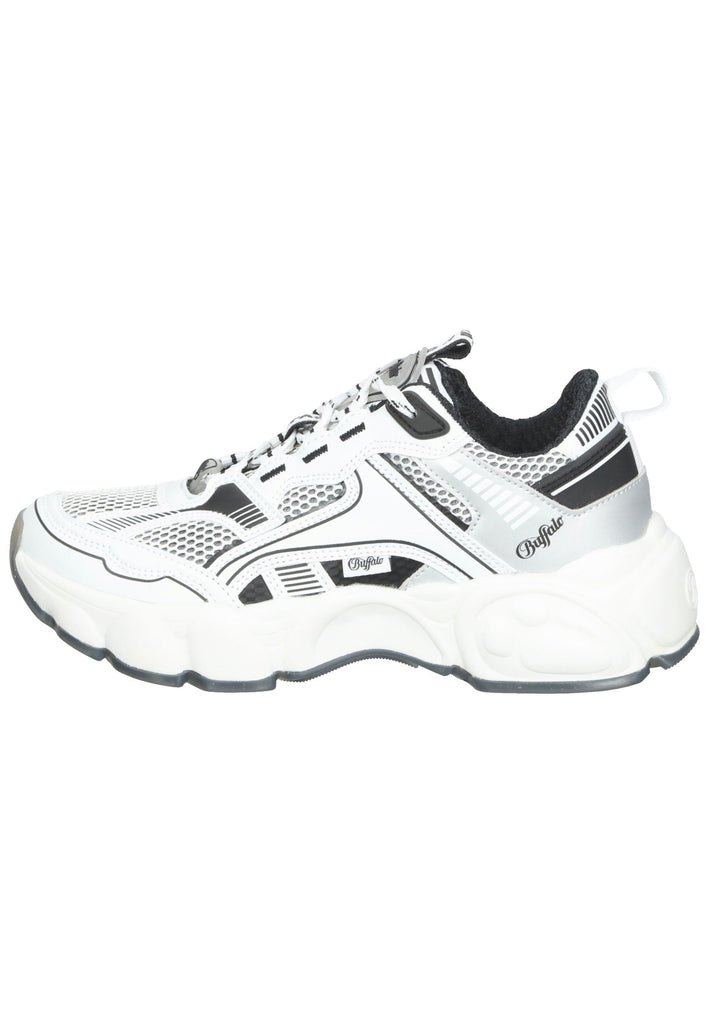 Buffalo Sneaker Lederimitat/Textil Schwarz/Weiß - surf4shoes