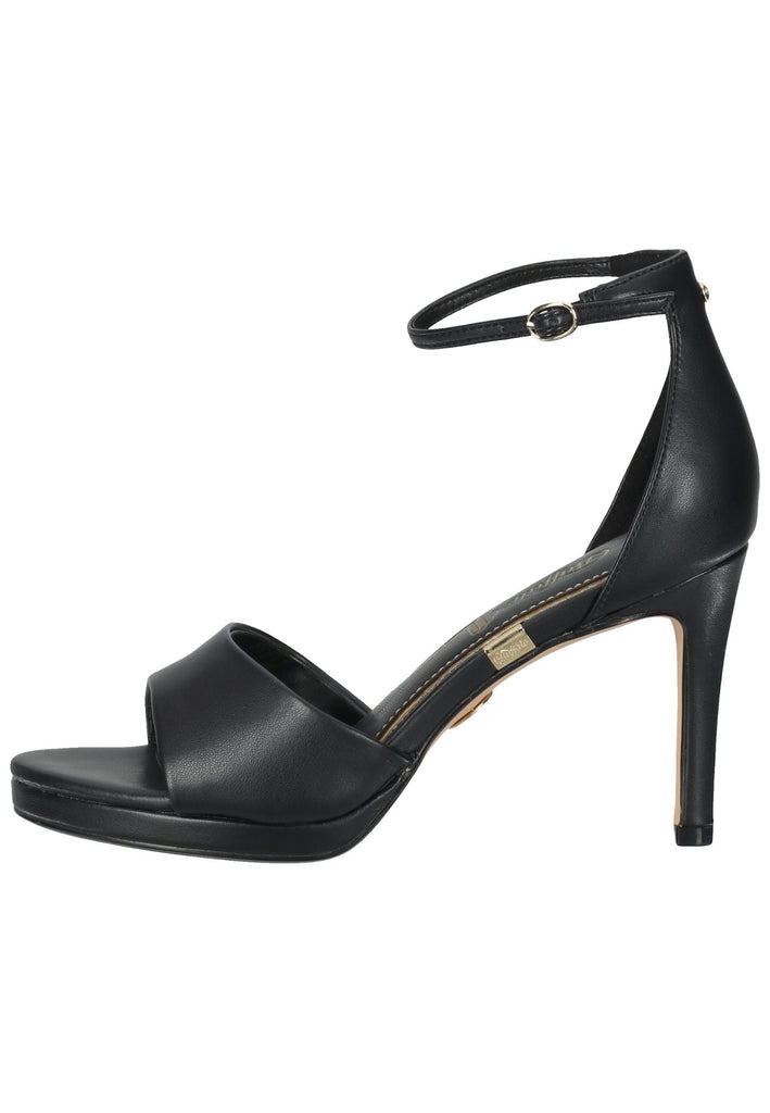 Buffalo Sandalen Lederimitat Schwarz - surf4shoes