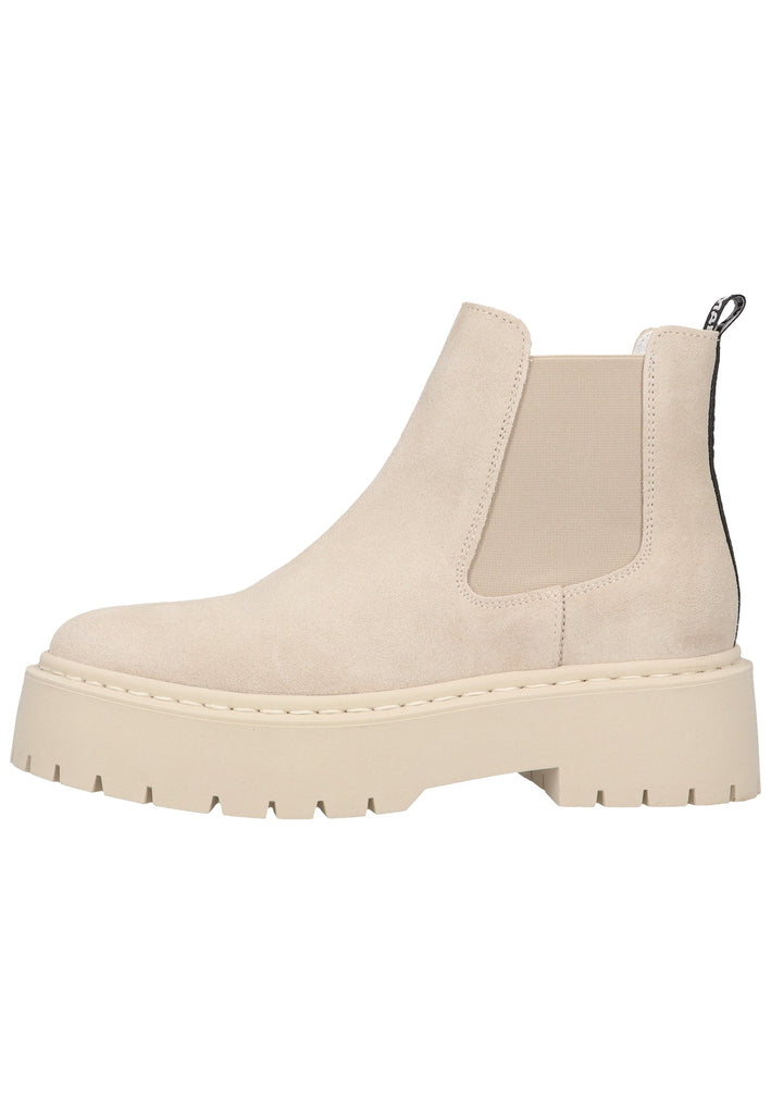 Steve Madden Stiefelette Veloursleder/Textil Beige - surf4shoes