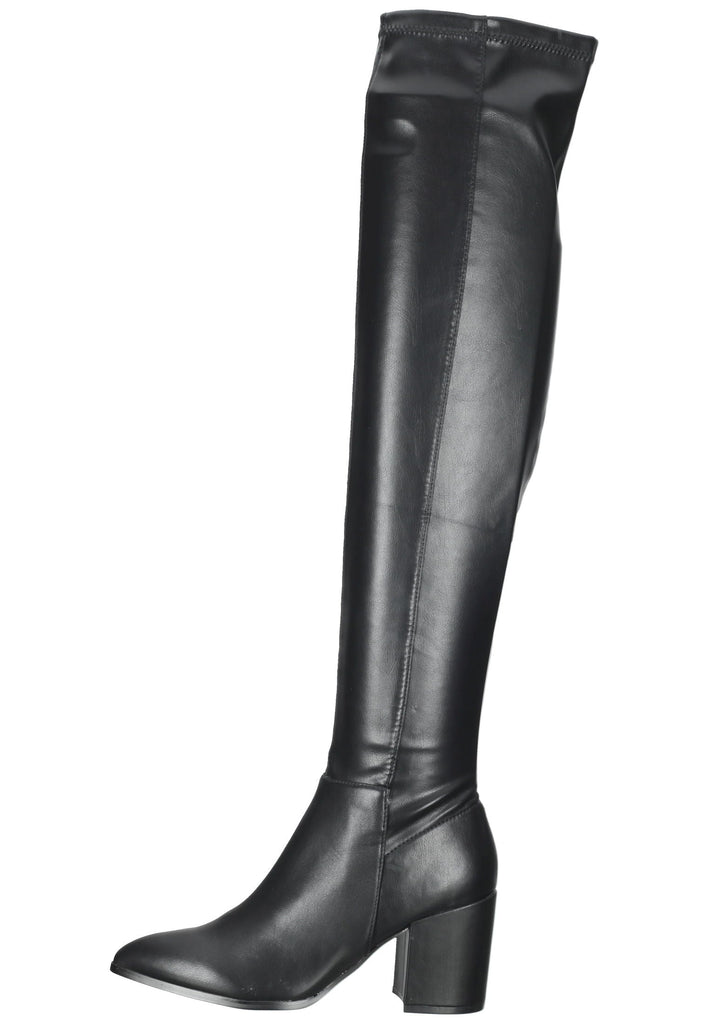 Steve Madden Stiefel Lederimitat Schwarz - surf4shoes