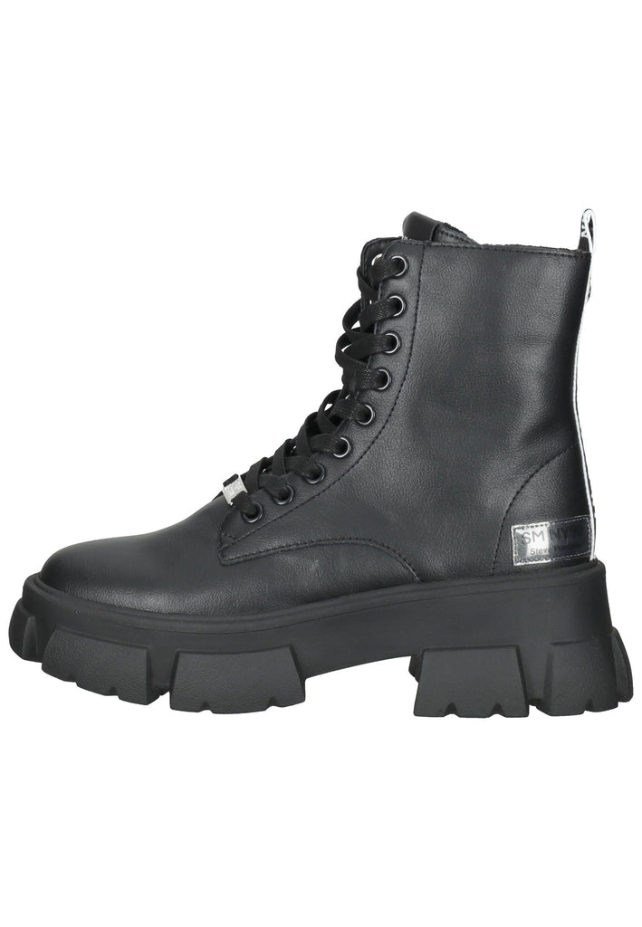 Steve Madden Stiefelette Leder Schwarz - surf4shoes