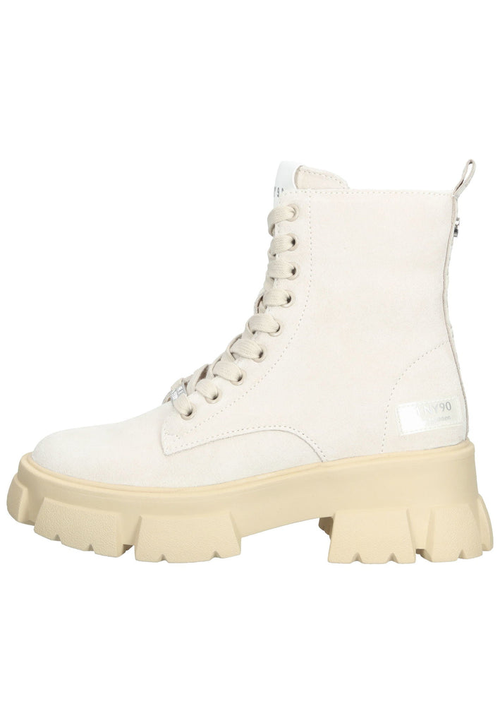 Steve Madden Stiefelette Veloursleder Beige - surf4shoes