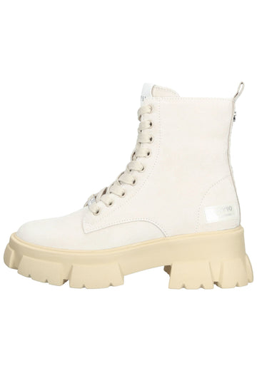 Steve Madden Stiefelette Veloursleder Beige - surf4shoes