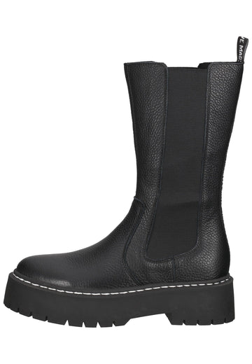 Steve Madden Stiefel Leder/Textil Schwarz - surf4shoes