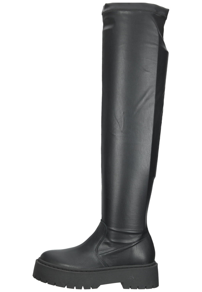 Steve Madden Stiefel Lederimitat Schwarz - surf4shoes