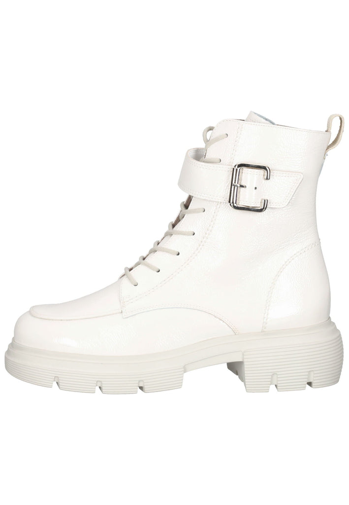 Paul Green Stiefelette Leder Weiß Lack - surf4shoes