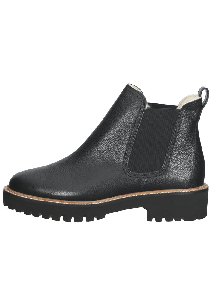 Paul Green Stiefelette Glattleder Schwarz Warmfutter - surf4shoes
