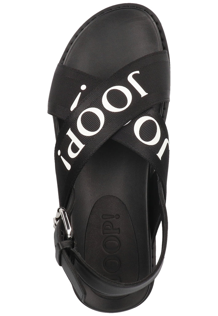 JOOP! Sandalen Leder/Textil Schwarz - surf4shoes