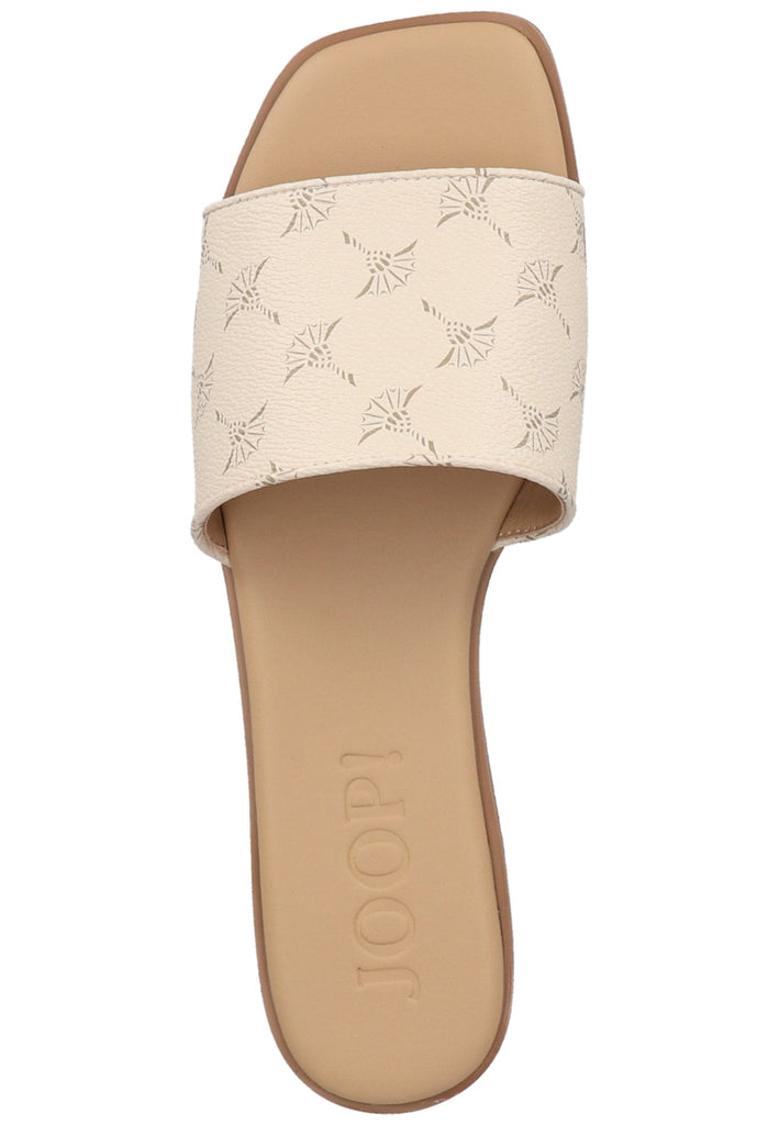 JOOP! Pantoletten Lederimitat Weiß - surf4shoes