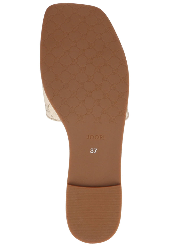 JOOP! Pantoletten Lederimitat Weiß - surf4shoes