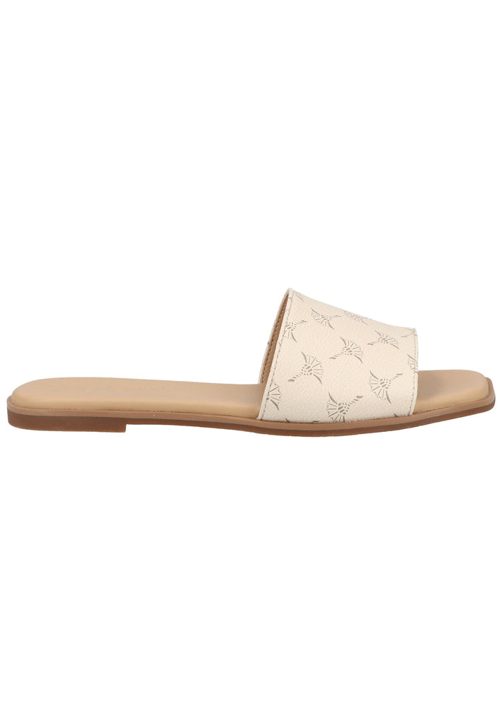 JOOP! Pantoletten Lederimitat Weiß - surf4shoes