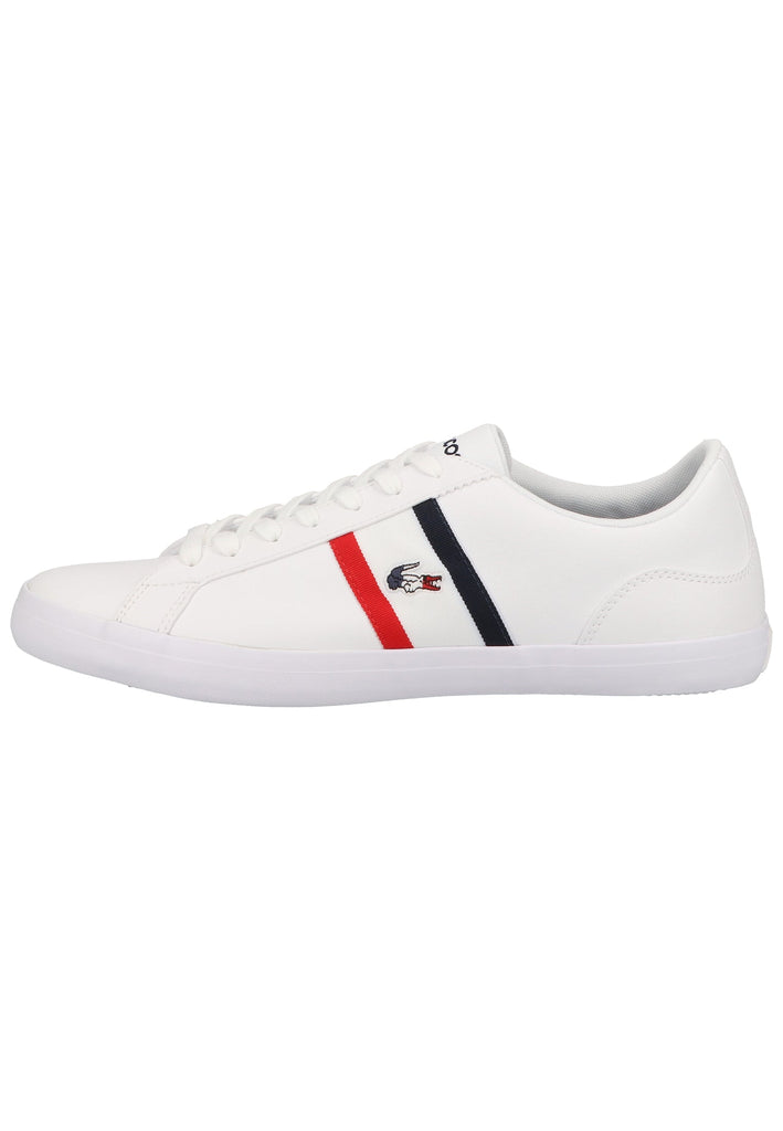 Lacoste Sneaker Leder/Synthetik Weiß/Rot - surf4shoes