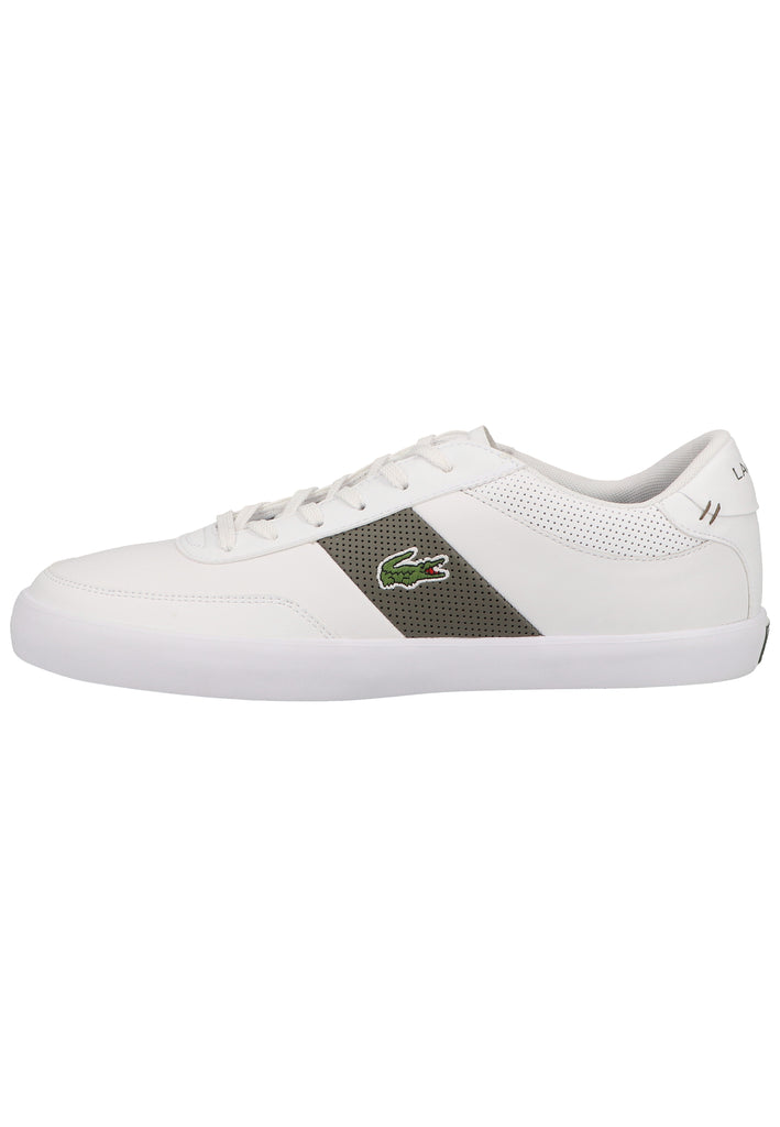 Lacoste Sneaker Leder/Synthetik Weiß/Grün - surf4shoes