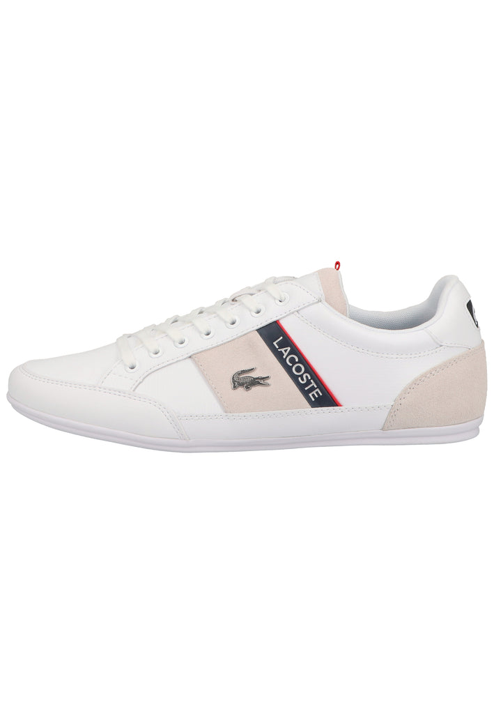 Lacoste Sneaker Leder/Synthetik Weiß/Navy - surf4shoes