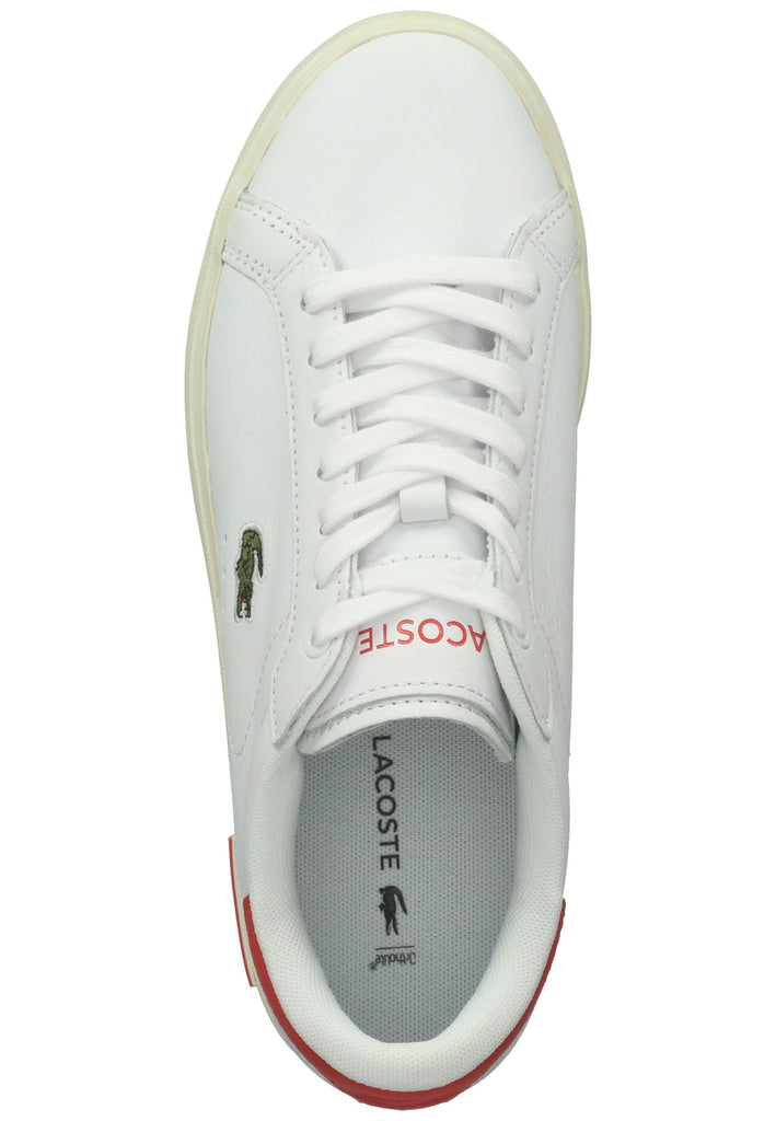 Lacoste Sneaker Leder Weiß/Pink - surf4shoes