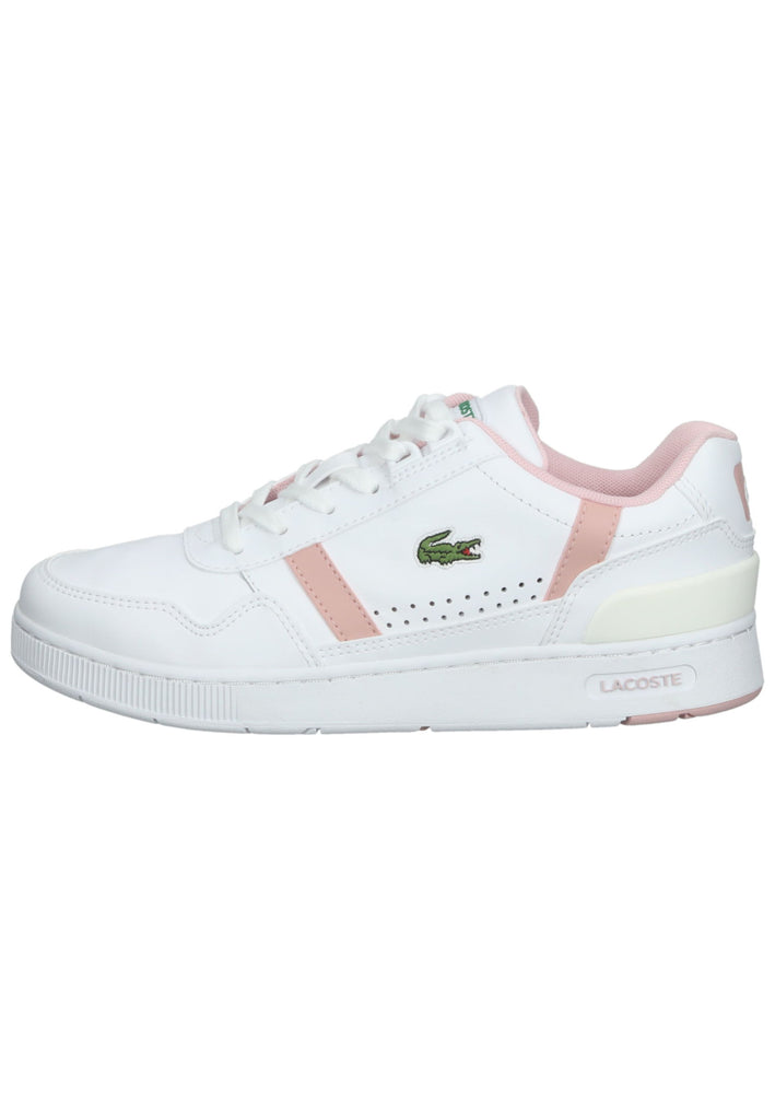 Lacoste Sneaker Leder/Synthetik Weiß/Rosa - surf4shoes