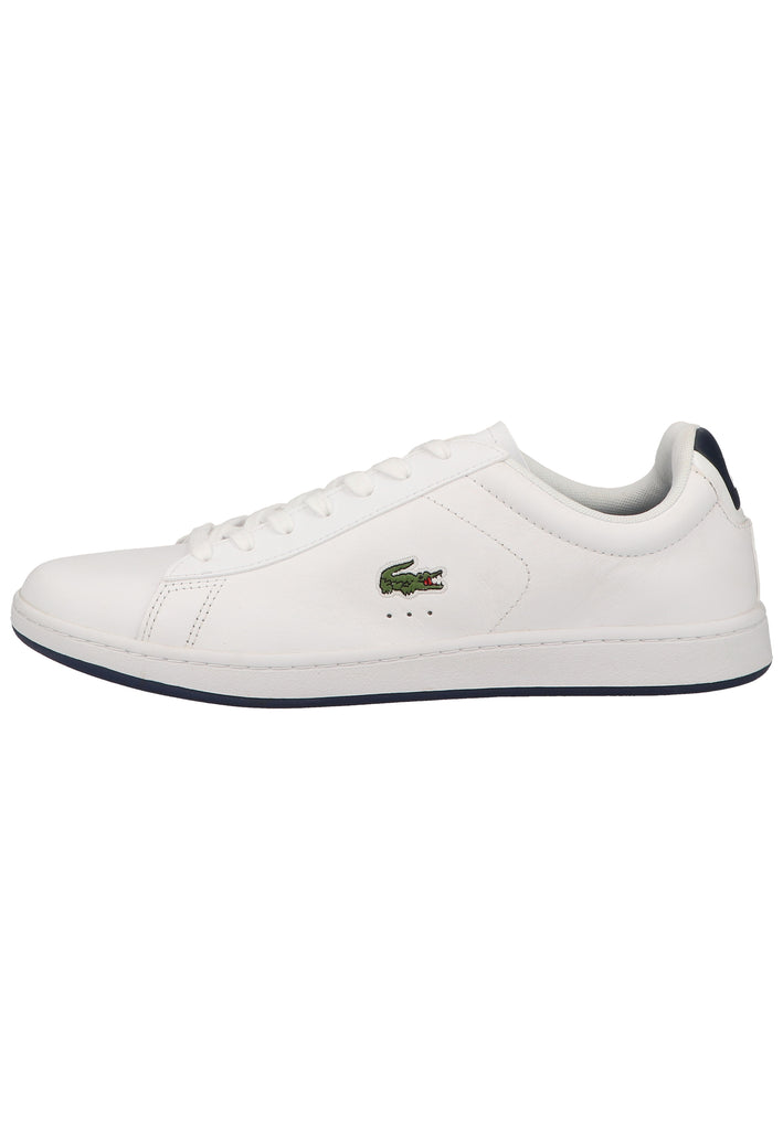 Lacoste Sneaker Leder Weiß/Navy - surf4shoes