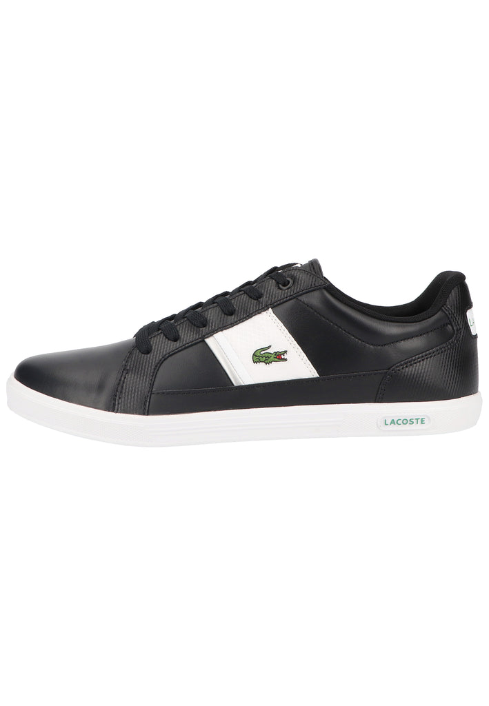 Lacoste Sneaker Leder/Synthetik Schwarz/Weiß - surf4shoes