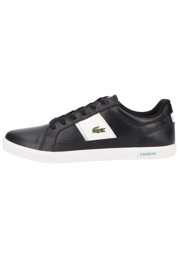 Lacoste Sneaker Leder/Synthetik Schwarz/Weiß - surf4shoes