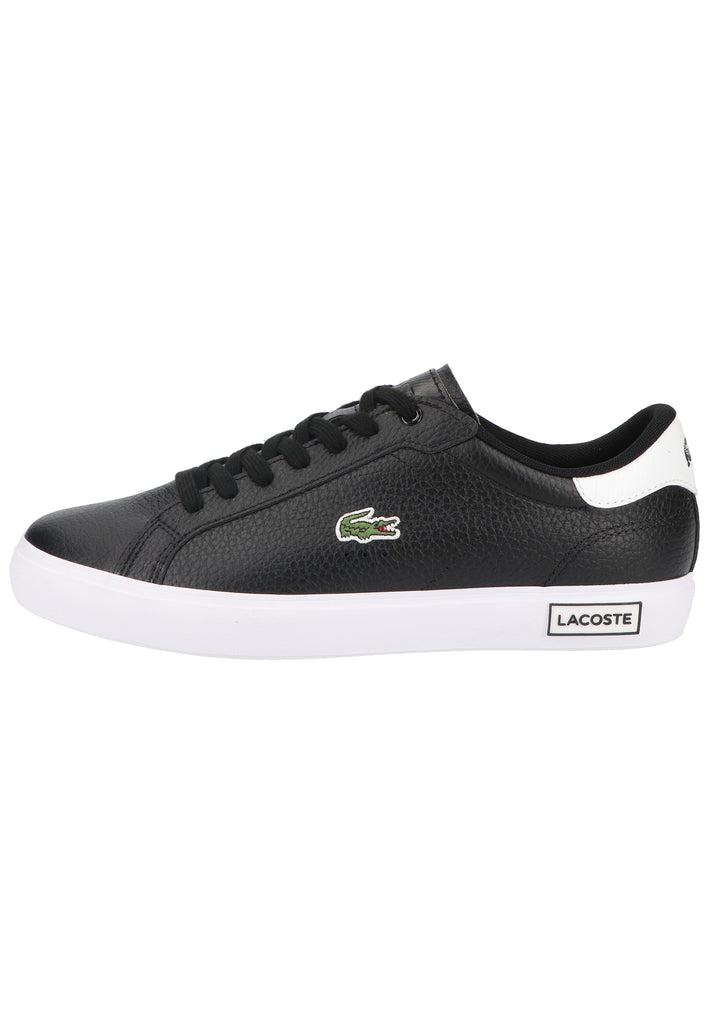 Lacoste Sneaker Leder Schwarz/Weiß - surf4shoes