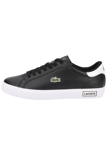 Lacoste Sneaker Leder Schwarz/Weiß - surf4shoes