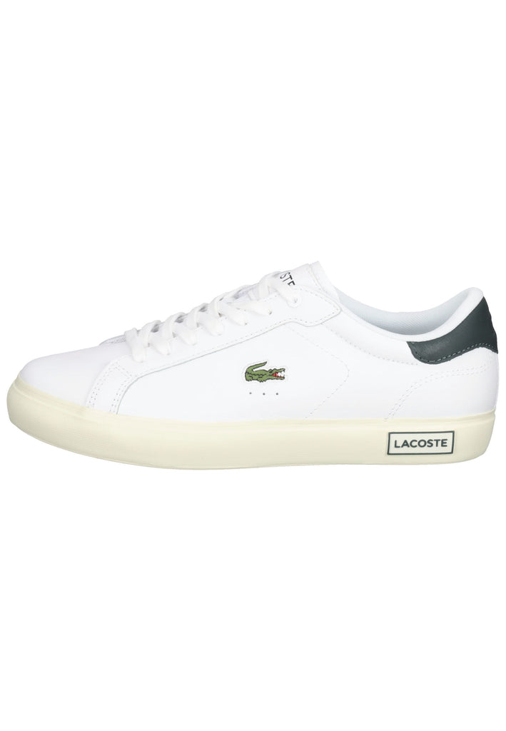 Lacoste Sneaker Leder Weiß/Grün - surf4shoes