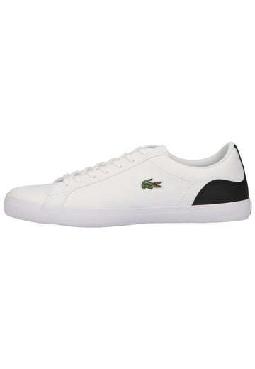 Lacoste Sneaker Leder Weiß/Schwarz - surf4shoes