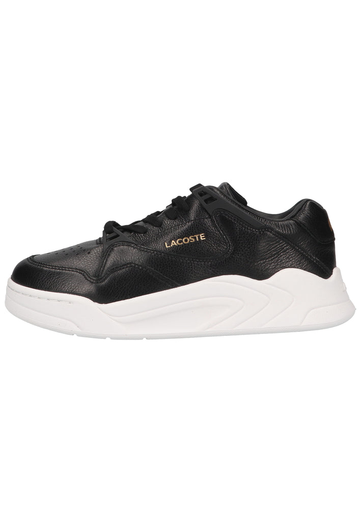 Lacoste Sneaker Leder Schwarz/Weiß - surf4shoes