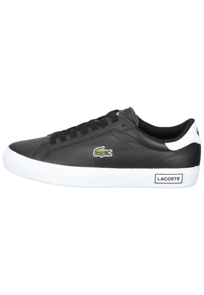 Lacoste Sneaker Leder Schwarz/Weiß - surf4shoes