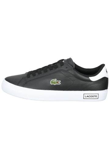 Lacoste Sneaker Leder Schwarz/Weiß - surf4shoes