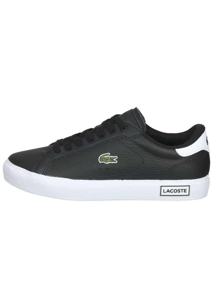 Lacoste Sneaker Leder Schwarz/Weiß - surf4shoes