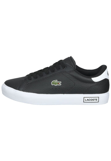 Lacoste Sneaker Leder Schwarz/Weiß - surf4shoes