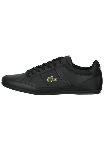 Lacoste Sneaker Lederimitat Schwarz/Weiß - surf4shoes