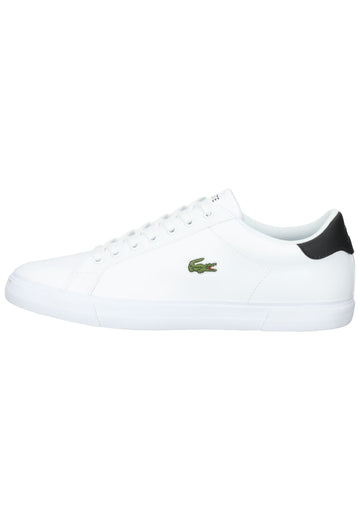 Lacoste Sneaker Leder Weiß/Schwarz - surf4shoes