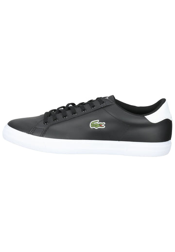 Lacoste Sneaker Leder Schwarz/Weiß - surf4shoes
