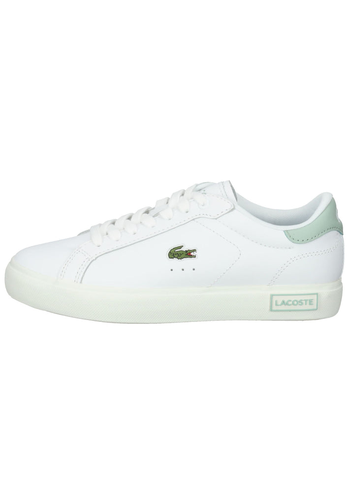 Lacoste Sneaker Leder Weiß/Grün - surf4shoes