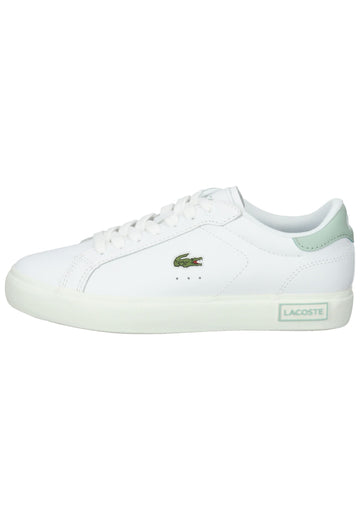 Lacoste Sneaker Leder Weiß/Grün - surf4shoes