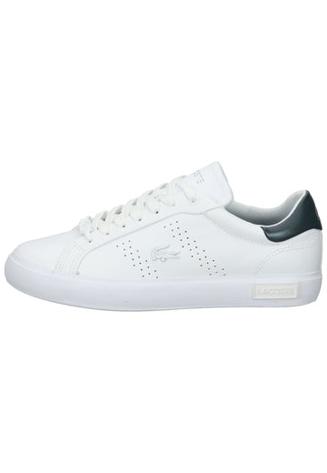 Lacoste Sneaker Leder Weiß/Grün - surf4shoes